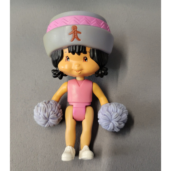 McDonald's Strawberry Ginger Snap Cheerleader Doll Poseable Toy 4" Tall - Picture 4 of 11